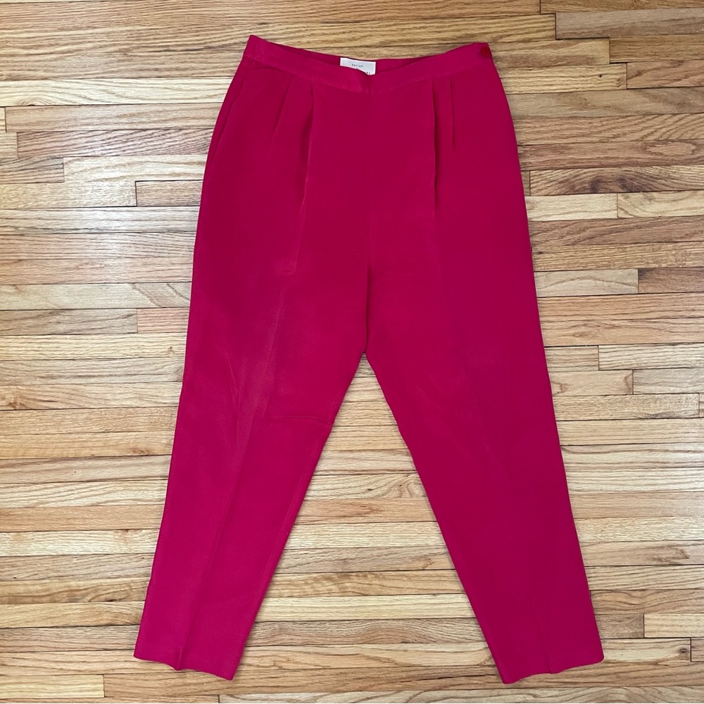 Red Silk Pants